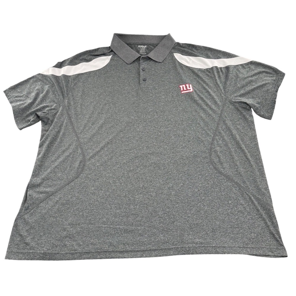 Reebok New York Giants Polo 4XL Short Sleeve Embroidered NFL Logo Fan Sporty